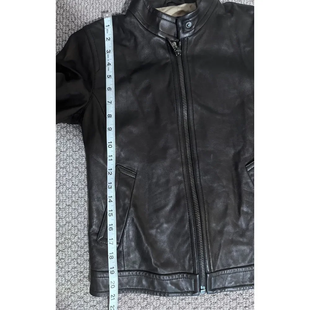 Coach Black Leather Jacket XS Bomber Moto‎ NWT